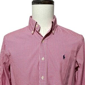 Polo by Ralph Lauren Pink Gingham Button-Down Shirt